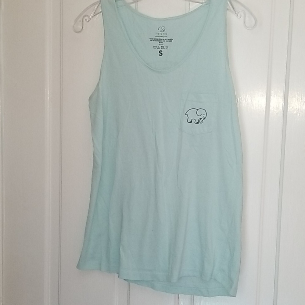 Ivory ella light blue tank
